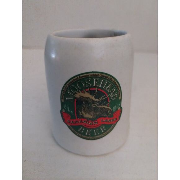 Moosehead Vintage Mini Beer Stein Mini Mug Ceramic Stoneware Ceramarte - Picture 1 of 4